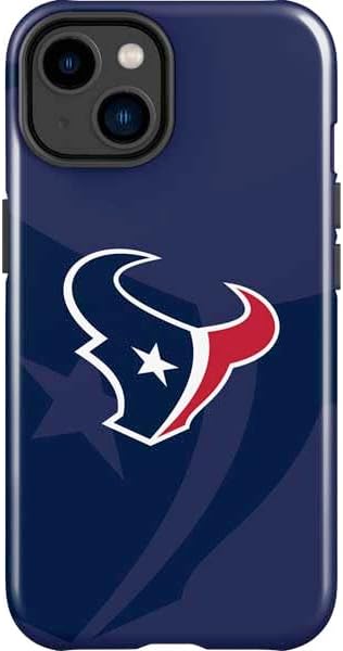 Skinit Impact Phone Case Compatible with iPhone 15 - Officially Licensed NFL Houston Texans Black & White Design