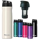 ✔ Calidad Timolino fabricada en Estados Unidos – Botella isotérmica al vacío de alta calidad de acero inoxidable 18/8 en calidad duradera, robusta y absolutamente antigoteo. Timolino es un fabricante prémium de botellas isotérmicas con numerosas patentes mundiales.