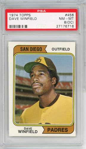 Graded 1974 Topps Dave Winfield 456 Rookie RC Baseball Card PSA 8 NM-MT
