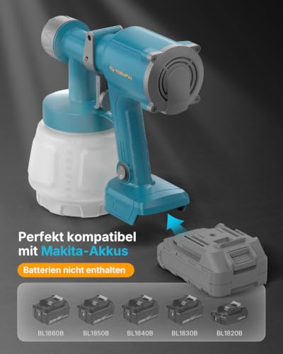 Tilswall Akku Farbsprühsystem (Blau，1000) – Ansicht 2