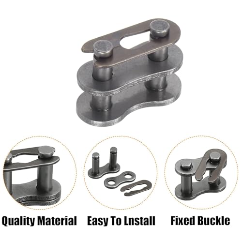 azssmuk 35 roller chain - 5 feet carbon steel material with 2 connecting links industrial chain - 160 links