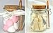 ericotry 8oz 250ML Reusable Thick Clear Glass Storage Jar with Cork Stopper and Wooden Spoon For Keeps Food Dry Fresh for Home Kitchen Bathroom Cosmetics Gifts Travel