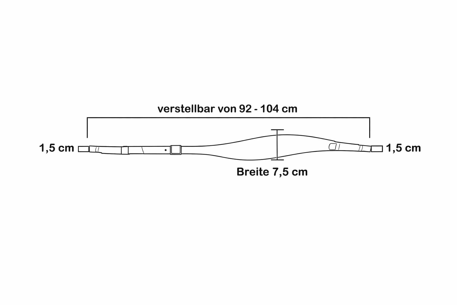 Generisch Steirische Harmonika Harmonikariemen Tragegurte Komplettset Comfort XL schwarz