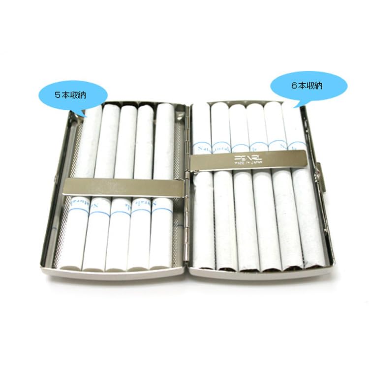 Cigarette Case Venus 12 Pieces Silver Arabesque Stylish Compact Cigarette Case 85mm Cigarette Holder Smoke Saving 1-21429-81 Japan