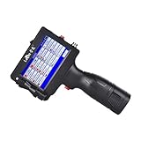 Machine de codage portative 12.7mm, petite imprimante à jet d'encre Portable, Date de Production, bouchon de bouteille, Logo, emballage d'étiquettes sur toutes les surfaces(Printer-Black HD Ink)