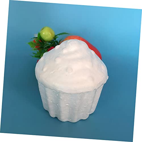 Toyvian 36 Peças De Modelagem De Bolo De Espuma De Cupcake Branco