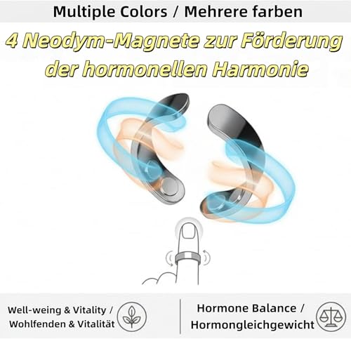 Neovolta VitalRing –Der Magnetfeldtherapie-Ring zur Unterstützung bei Ängsten & für verbesserte Schlafqualität.Ideal als unsichtbarer Alltagsbegleiter im Beruf,auf Reisen oder in stressigen – Bild 5