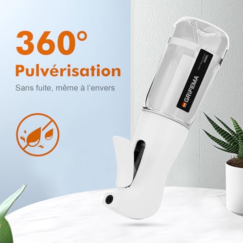 GRIFEMA pulvérisateur d'eau 200 ml blanc à brume fine – vue 4