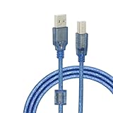 USB 2.0 Printer Cable 1.5FT, High Speed USB 2.0 A Male to B Male Printer, Photocopier, Scanner Cord, for HP, Epson, Canon, Dell, Brother, Samsung, DAC and More(2Pcs)