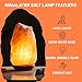 ZKTRADING Himalayan Salt Lamp 5 Inch, 3-4 lbs with Wooden Base - Hand Carved Pink Light - Dimmable Cord & Bulb, Ideal Gift Night Lamp for Bedroom, Office, Living Room