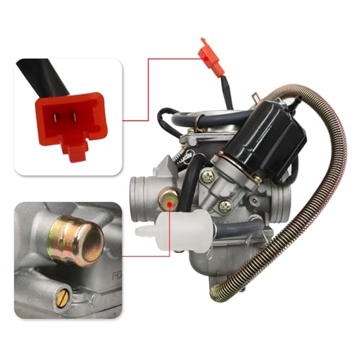 Priprilod Carburetor Compatible with Kandi 150 200cc Go Kart & ATV, Compatible with KD-150, FSKD-200, GKA-2 Models, Complete Kit with Fuel Valve, Filter & Gaskets by Priprilod - Used condition - Image 5