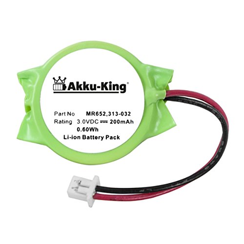 Akku-King Backup, CMOS Batterie kompatibel mit Dell 313-020 - Li-Ion 200mAh - für Latitude E6320, E6420, Precision M4600