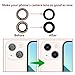 2pcs/Set Sapphire Rear Back Camera Glass Lens Replacement for iPhone 13 & 13 Mini with Preinstalled Adhesive +Repair Toolkit