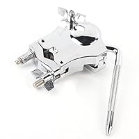 Tom Mount Multifunktionelles Tom Clamp Musikinstrument Zubehör 360 Grad drehbarer Griff Zinklegierung Tom Drum Rack Mount Schlagzeug-Halter für alle Arten von Halterungen