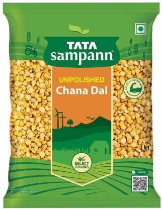 Tata Sampann Unpolished Chana Dal Split, 1Kg