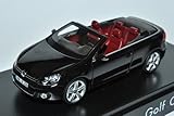 schuco golf 6 Aus Metall mit Plastikteilen Schuco Volkwagen Golf VI 6 Cabrio Schwarz mit rot-braunen Sitzen Ab 2011 1/43 Modell Auto