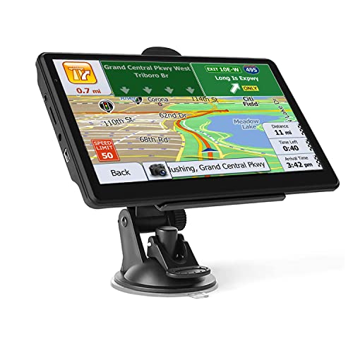 Gps Navigation For Car Truck - 7 Inch Navigation System With Lifetime Free Map Updates, Pre-Loaded Us/Ca/Mx Latest Maps, Voice Broadcast, Speed Camera Warning, Vehicle Gps Unit Handheld #TOP1