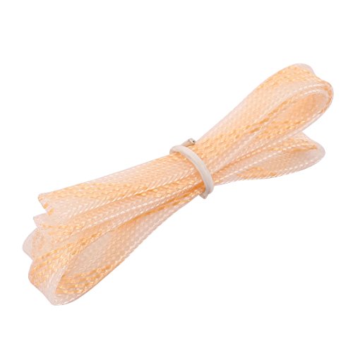 Aexit Guaina avvolgente con guaina in PET intrecciata a doppio filo da 8 mm. Lunghezza arancione trasparente 50 cm (b0ae32b754e5d7ad555d365dbffac903)