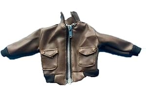 BOSWON I4-2 1/6 Scale Pilot Clothing Jacket Pu Leather Coat for 12" Figure