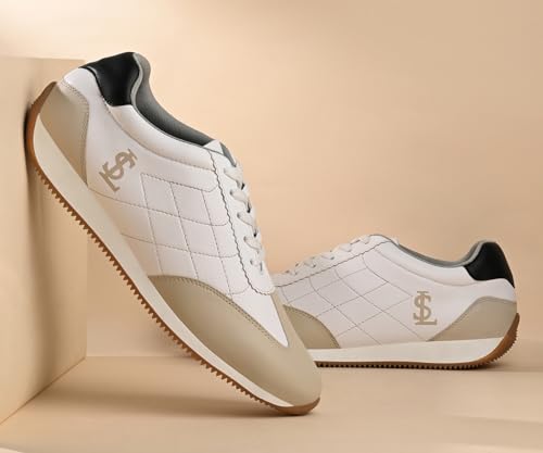 Image of LOUIS STITCH Men's Casual Lightweight Lace-Up Low-Top Sneakers for Men| Cushioned Comfort | Lightweight & Comfortable Casual Lace-Up Shoes | LSP-SNK-AVI010