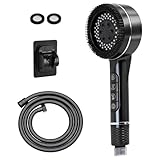 Pommeau de Douche Haute Pression, Pommeau De Douche Anti Calcaire Avec 4 Types De Jets, Po...