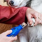 Dremel 7350 PET Krallenpflegese mit 3.6V Akku-Rotationswerkzeug Einfach zu bedienende, leichte Krallenschleifmaschine mit 2 Schleifzubehören, 1 Schutzhaube & 1 USB-Kabel, geeignet für Hunde und Katzen