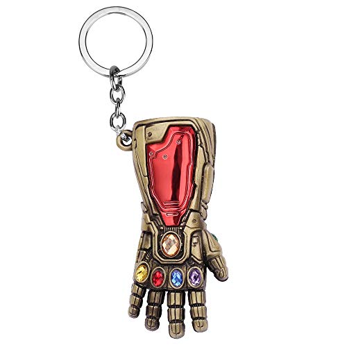 Rongji Jewelry Avengers Thanos Infinity Gauntlet Keychain - Thanos Infinite Power Soul Stone Magnet Infinity War Key Chain Rings Accessories For Marvel Men Women Fans (Bronze) #TOP4