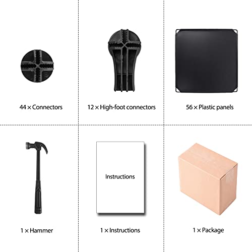Wolizom Cube Storage Organizer, 16 Cube Bookshelves Cubby Shelving Office Shelves Book Shelf Craft Storage Cabinet Yarn Storage, Closet Cabinet With Rubber Hammer For Bedroom, Office, Living Room #TOP7