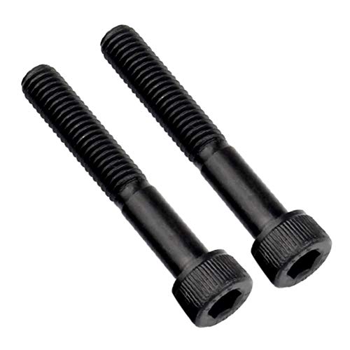 Daytwork Hexagonal Gorra Tornillo - Enchufe Hexagonal Botón Pernos Metal Negro Acero al Carbono Clavos Reparar Electrónica Mueble Accesorios M5