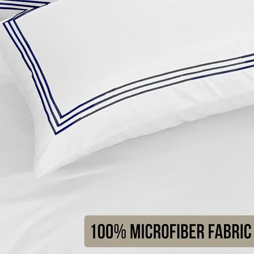 Housse de couette microfibre Bratta Stitch parure chic - 4