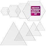 Hexagon & Triangle Quilting Template Set 4