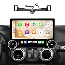 11.5" Dual Knob Android 13 Car Stereo for Jeep Wrangler JK 2007-2018 Dodge Ram 1500 2009-2012 - 4G+64G Radio Upgrade with Wireless CarPlay Android Auto, QLED Touch Screen