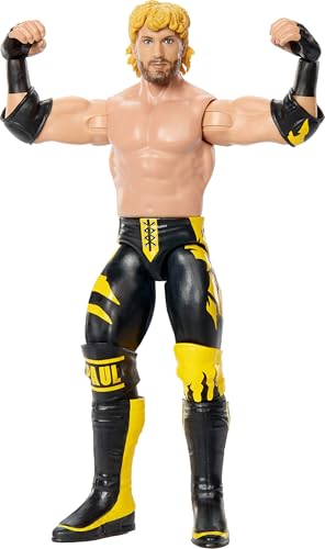 Mattel WWE Logan Paul Actionfigur, Hauptkampf-Serie #164, ca. 15 cm große Superstar-Sammelfigur mit 14 Bewegungspunkten und lebensechtem Aussehen, JHJ08