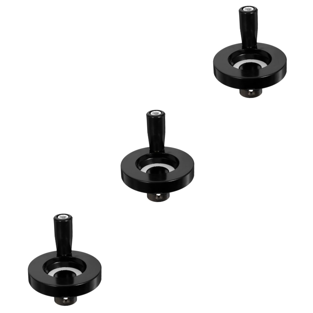 COSMEVIVI 3 Pcs Hand Crank Wheel for Milling Machine Lathe Hand Wheel Industrial Machine Tool Accessory