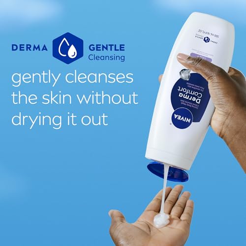 NIVEA Hydrating Body Wash for Sensitive Skin with Hyaluronic Acid and Vitamin E, Mild Fragrance, Dermatologically Tested - image 4