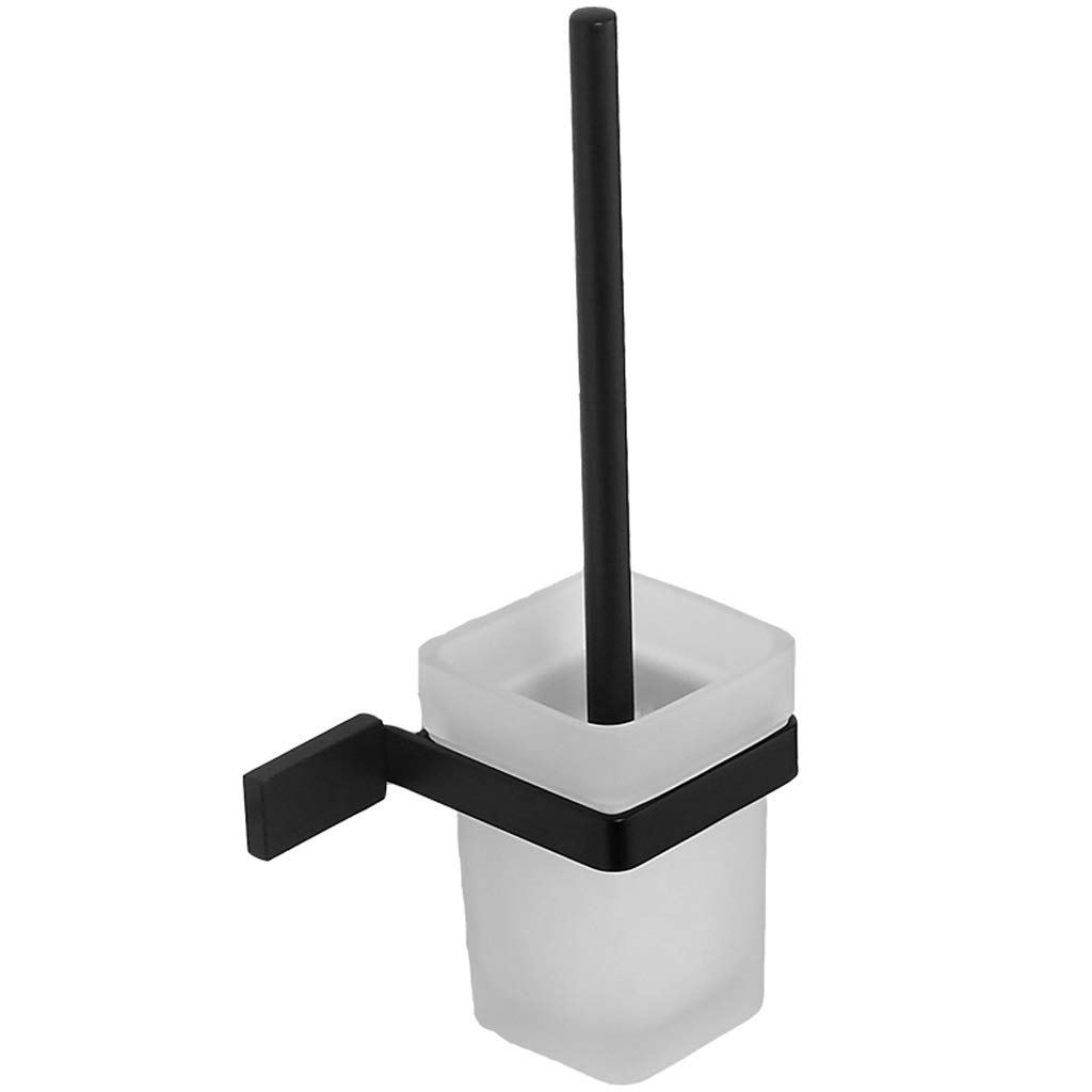 Nff Pennello da Toilette, Spazio in Alluminio Bagno A Muro Pennello da Bagno Pennello da Bagno Lungo Manico Brush Set con Setole Flessibili