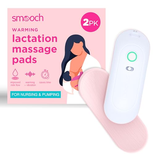 Image of SMOOCH 3-in-1 Warming Lactation Massager - Breast Massager for Breast Feeding with Heat & Vibration - Pumping and Breastfeeding Essential, for Improved Milk Flow - Reduce Discomfort, Clogged Ducts