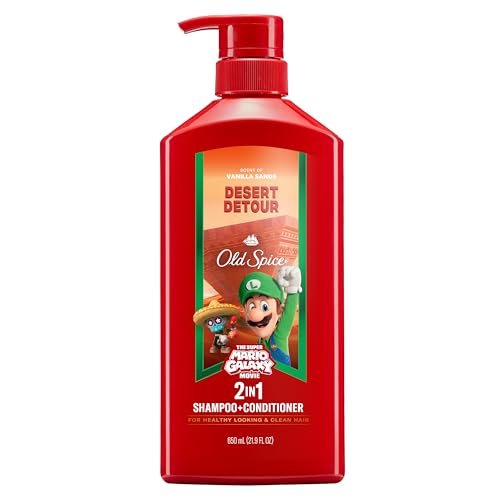Old Spice Mens 2-in-1 Shampoo and Conditioner Desert Detour x The Super Mario Galaxy Movie 21.9 fl oz