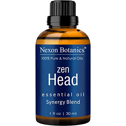 Nexon Botanics Zen Head Essential Oil Blend 30ml - Natural Headache Relief and Migraine Relief - Best Headache Essential Oil