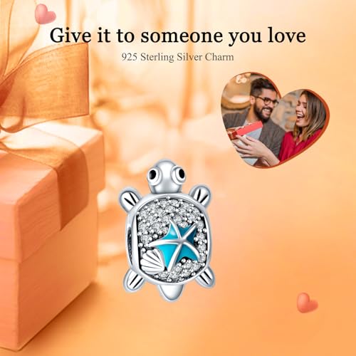 925 Sterling Silver Women Bracelets Animal Pink Butterfly Blue Murano Glass Sea Conch Fish Gold Seahorse Dolphin Pendant Women Bracelet Charm Mother's Day with Zirconia2