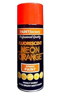 400ml All Purpose Neon Orange 1756PR Spray Can Household Car Van Bike Aerosol Paint (1 Pack)