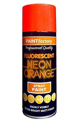 400ml All Purpose Neon Orange 1756PR Spray Can Household Car Van Bike Aerosol Paint (1 Pack)