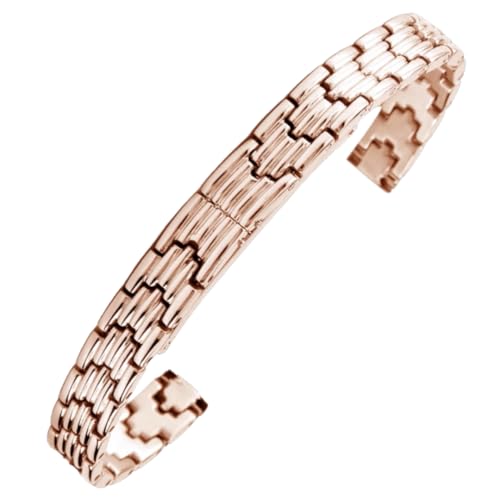 Imagen de ROUREOX Mujeres 316L Acero Inoxidable Correa de Reloj