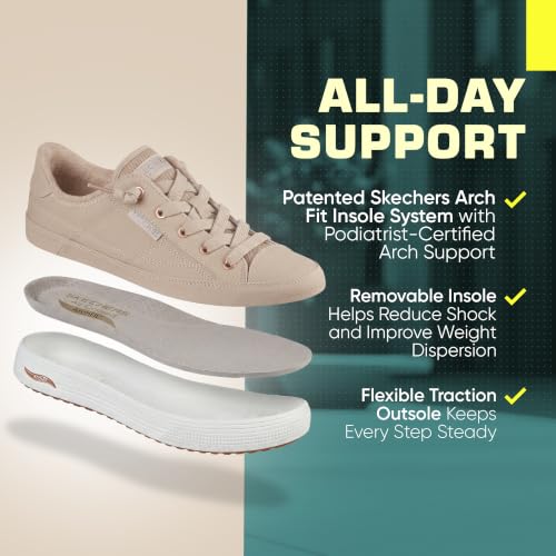 Image of SKECHERS Women's James Goldcrown: Arch Fit Arcade-Love on Top Sneaker
