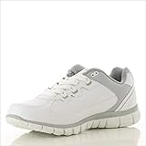 . Oxypas Sunny Professionelle Arbeitsschuhe für Medizin/Pflege/Gastro, White/Grey (Light Grey), 6.5 UK (40 EU)