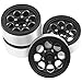 4Pack HIRCQOO Metal 1.9 inch Beadlock Wheel Rim 4pcs Wheel Hub Fit 1.9 Tires Compatible with Axial SCX10 90046 AXI03007 Redcat Gen7 RC4WD D90 Traxxas TRX4 TRX6 CC01 1/10 RC Crawler