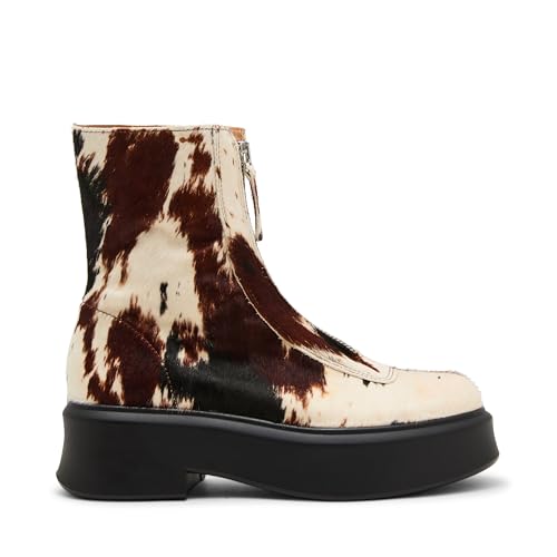 Steve Madden Women's Jones Ankle Boot, Cow Print, 6