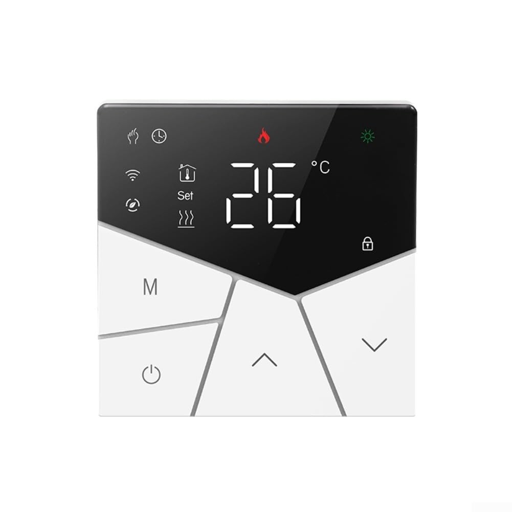 Thermostat WiFi intelligent pour chauffage au sol haut de gamme contrôleur électrique noir