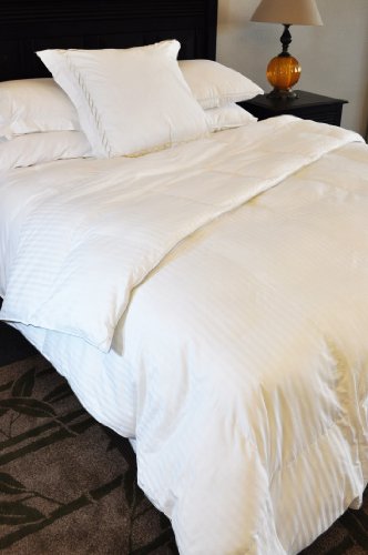 Natural Comfort 300TC Relleno para edredón suave y lujoso, blanco satén, alternativa al plumón