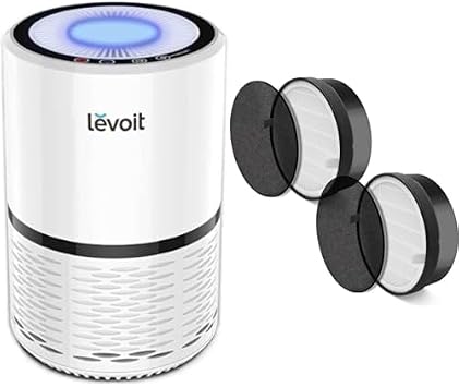 LEVOIT LV-H 132 Air Purifier and Replacement Filter Bundle for Home Bedroom with Optional Night Light